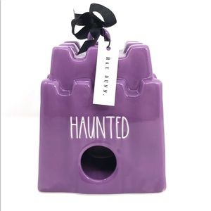Rae Dunn HAUNTED Castle Shaped Birdhouse decoration